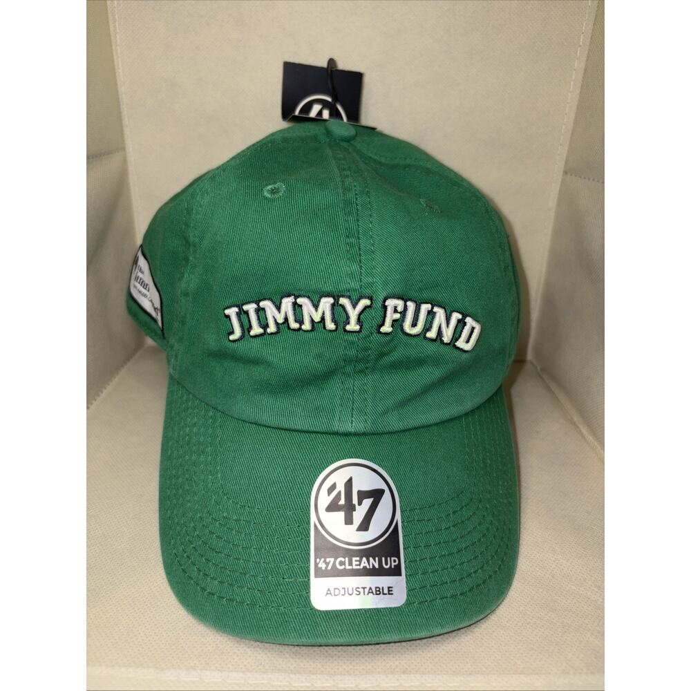 THE JIMMY FUND 47’ Brand Clean Up Adjustable Baseball Hat Dana Farber Green